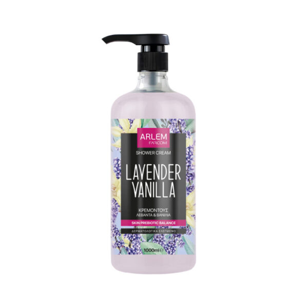 ARLEM Lavender & Vanilla Shower Cream, 1000 ml